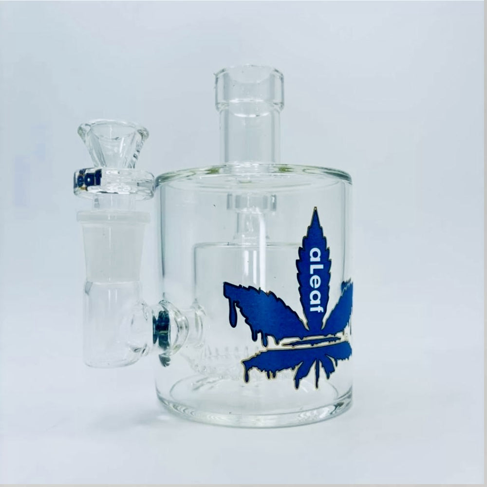 Aleaf Glass The Chubby 8 Inch Bubbler With Shower Perc Blue | The Treasure Chest Naples Fort Myers