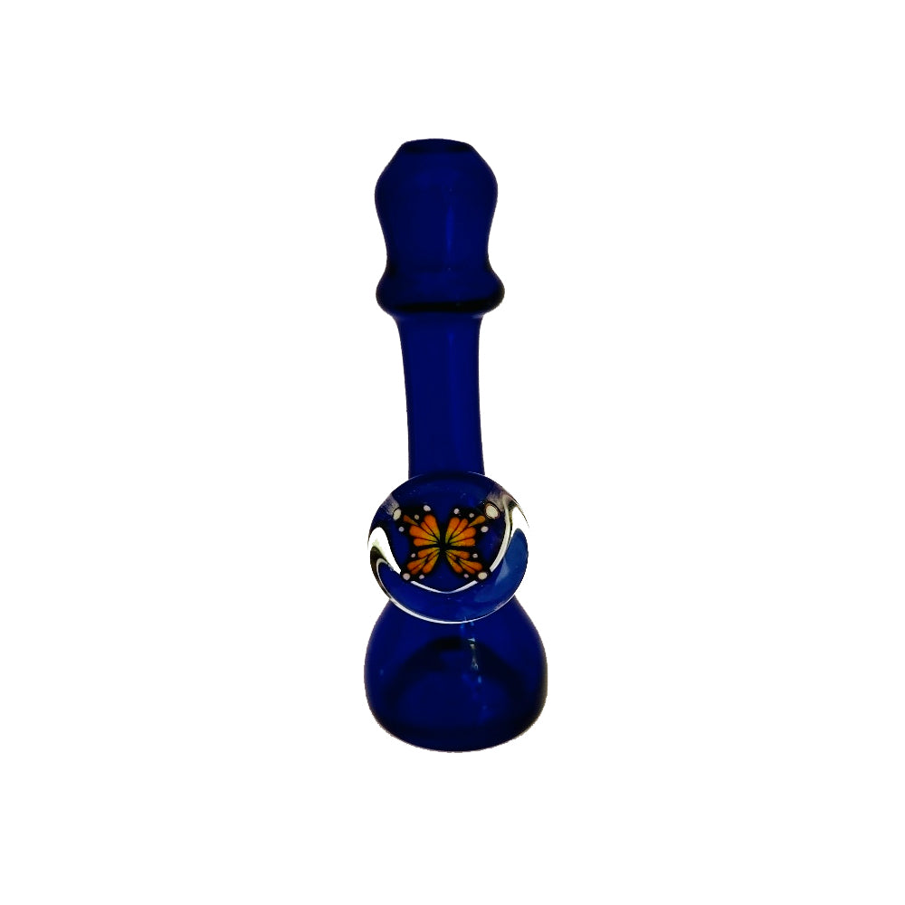 Matty White Glass Spoon One Hitter With Milli Blue | The Treasure Chest Naples Ft Myers FL