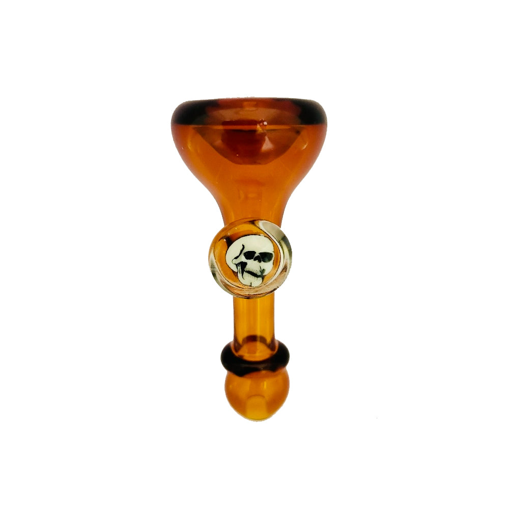 Matty White Glass Spoon One Hitter With Milli Orange | The Treasure Chest Naples Fort Myers FL