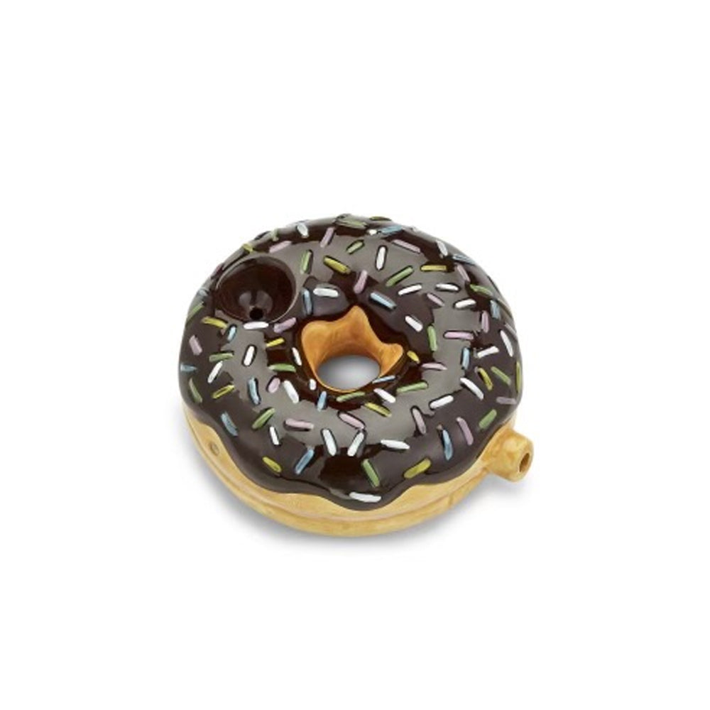 Ceramic Chocolate Sprinkle Donut Pipe