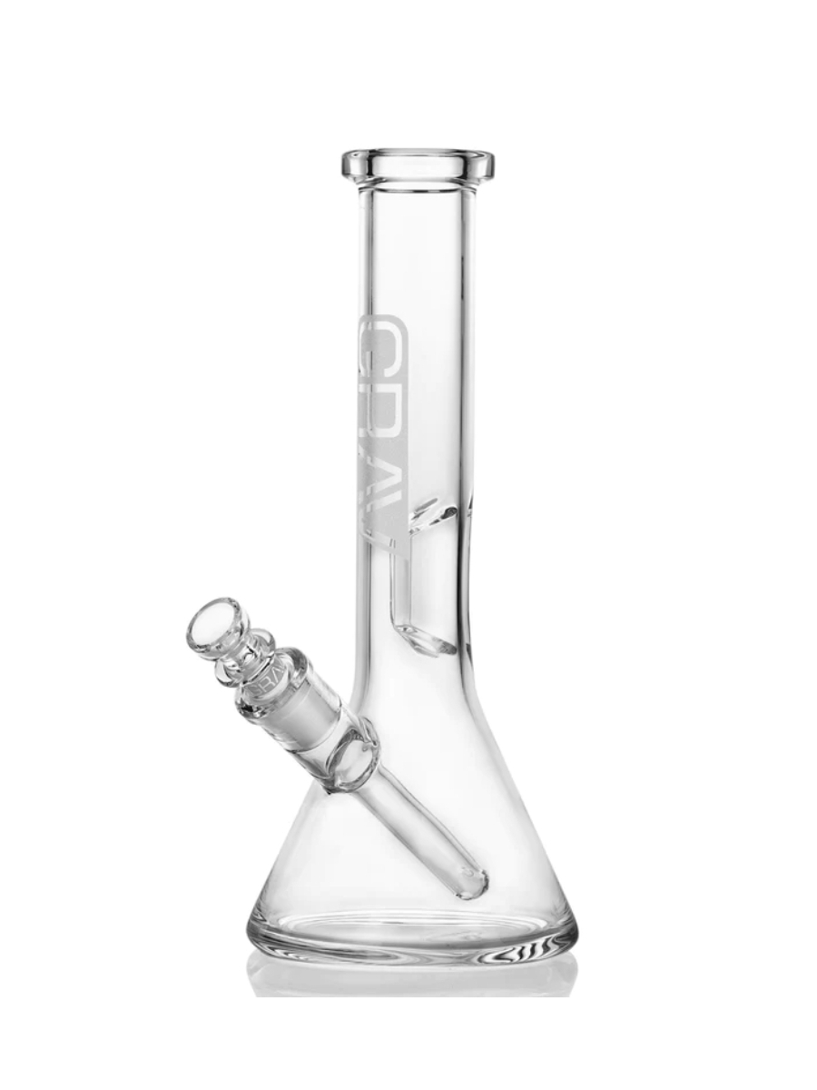 Grav Lab Water Pipe Small Clear Beaker Base | The Treasure Chest Fort Myers Napels
