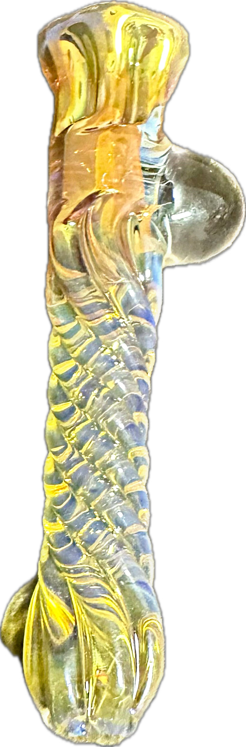 Matty White Rasta Man Fumed Chillum
