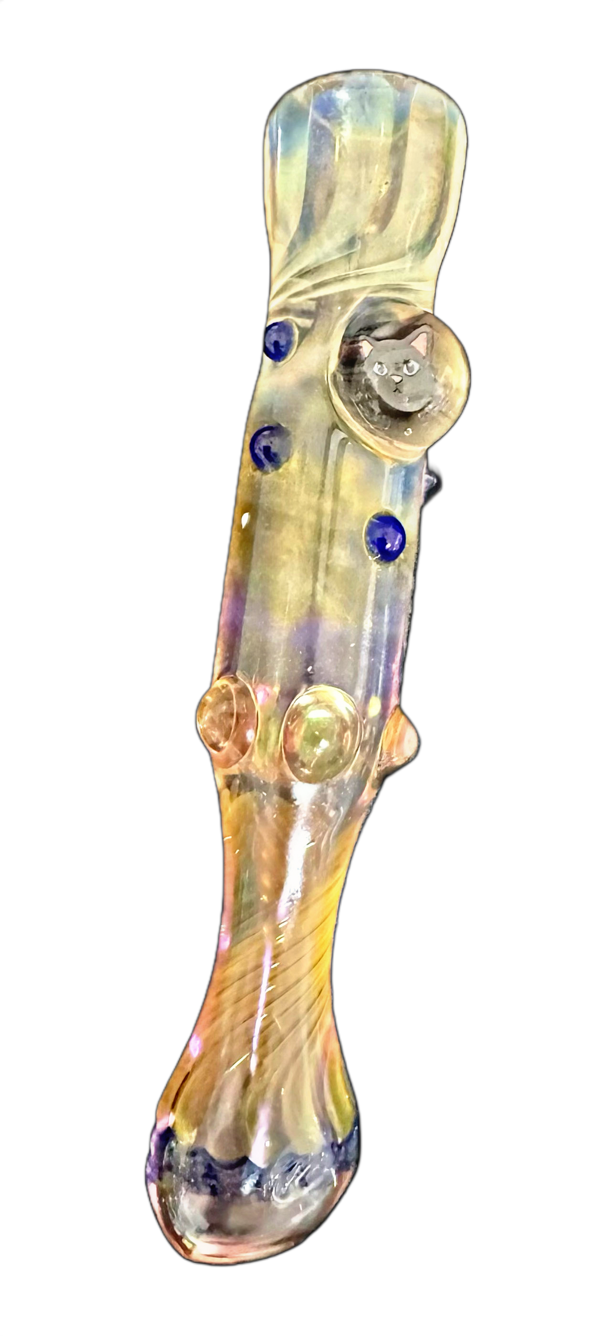 Fumed Encased Cat Milli Chillum Pipe