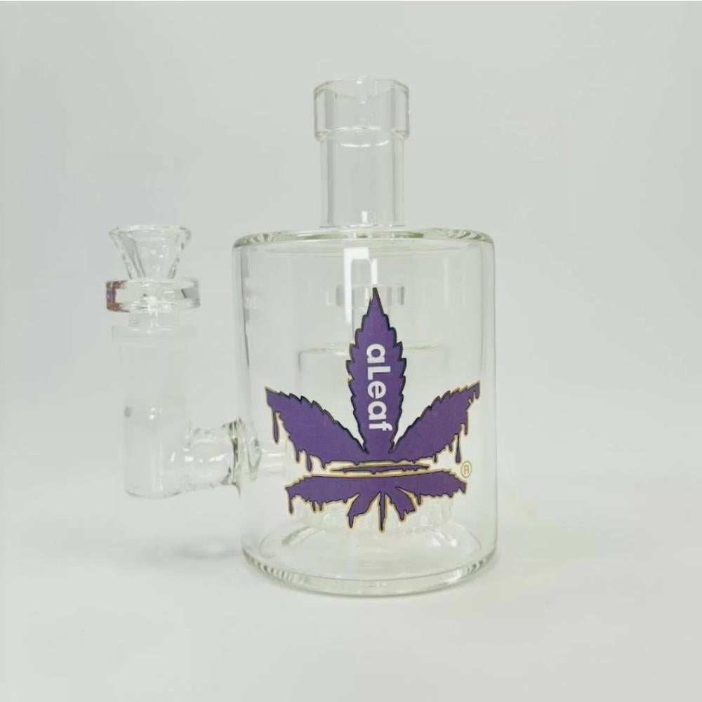 Purple Aleaf Glass The Chubby 8 Inch Bubbler With Tree Perc | The Treasure Chest Naples Fort Myers