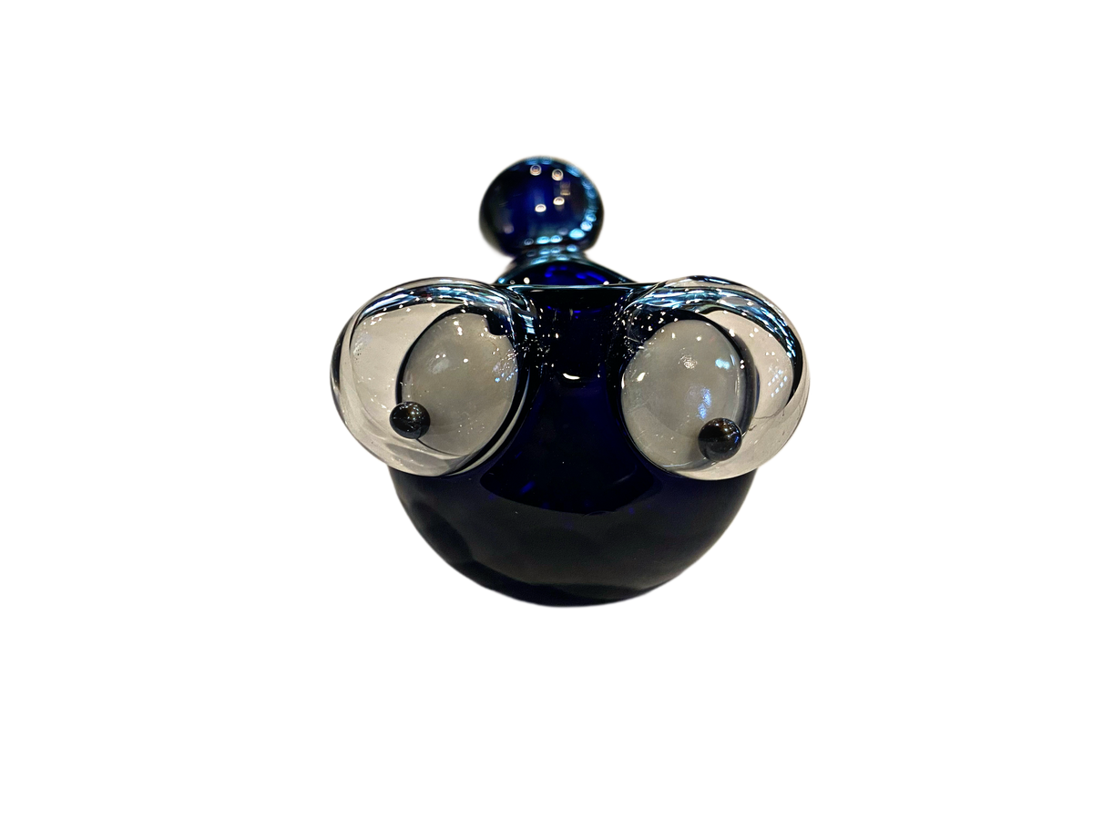 Googly Eyes Cobalt Blue Handpipe