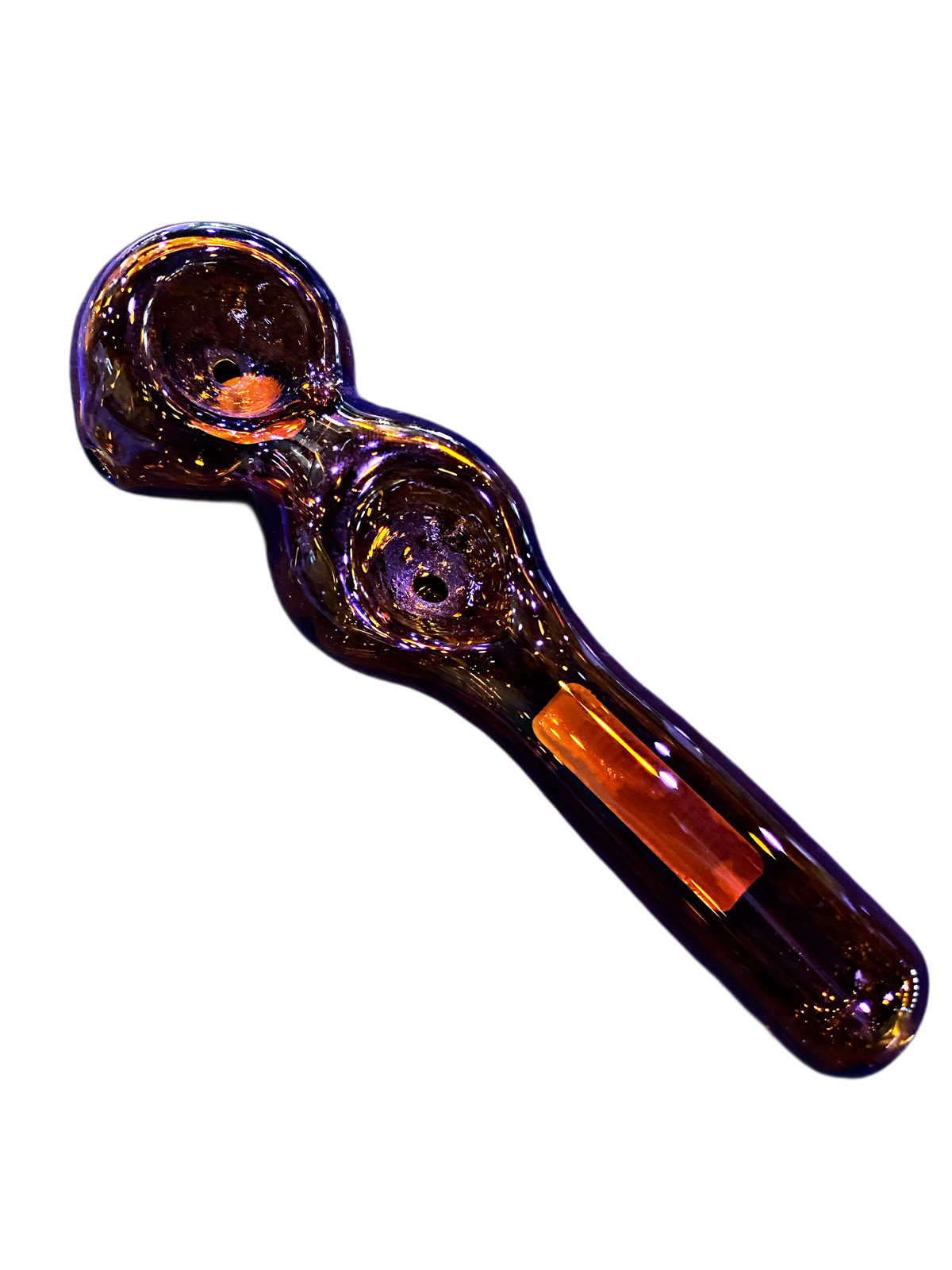 Double Bowled Brown Handpipe