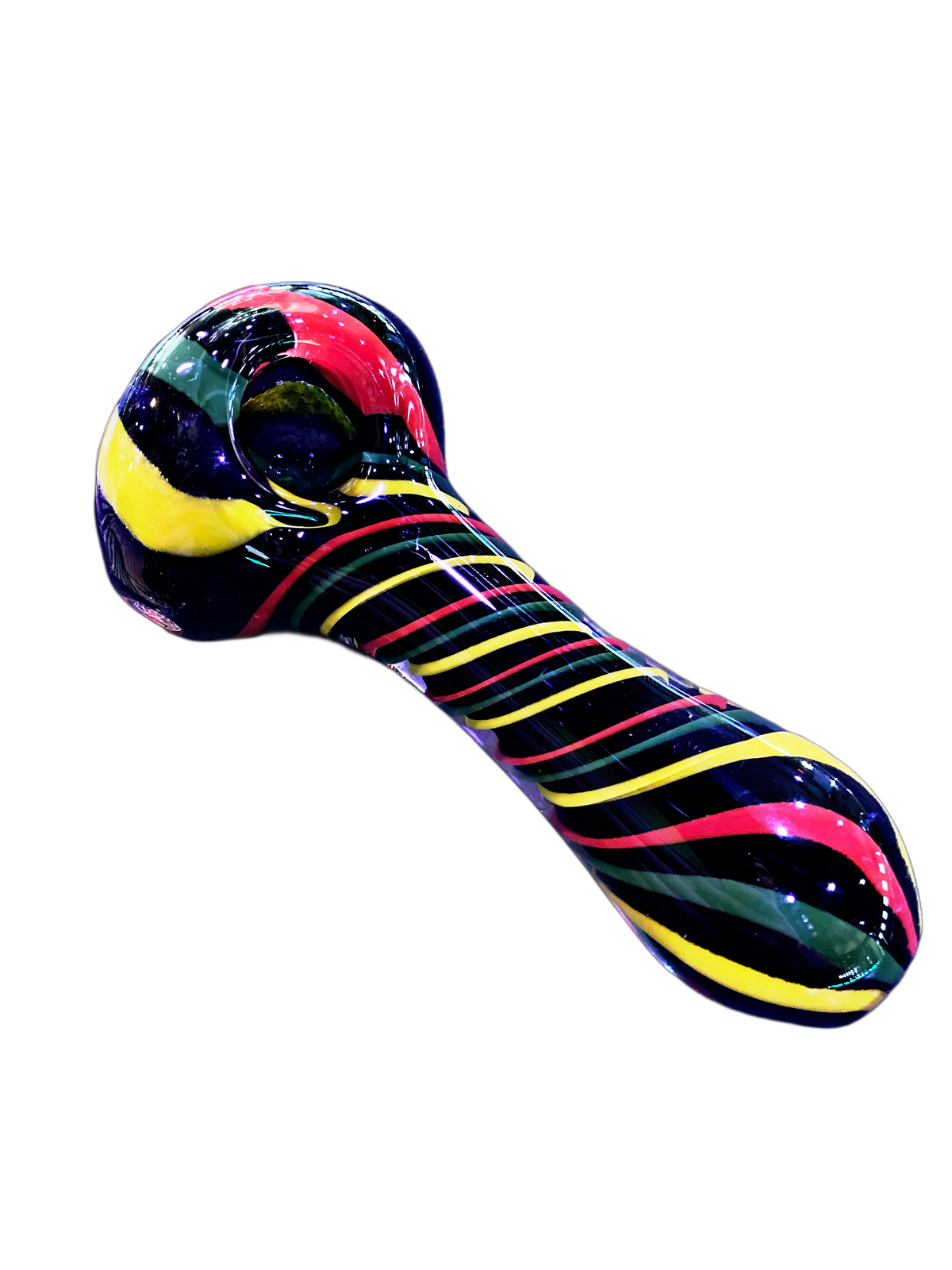 Zong Glass Brand Rasta Swirl Handpipe